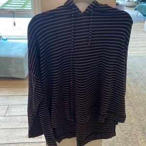 Cut loose Striped Hoodie